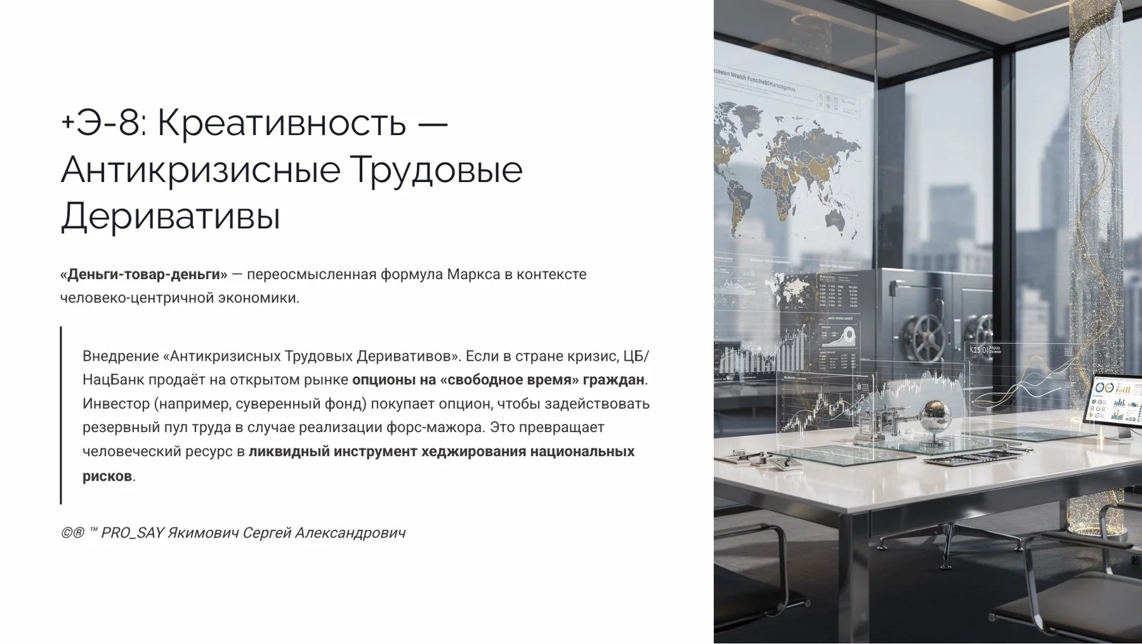 IDE (Finance) Суверенная Биржа Оценки Человеческого Капитала — слайд 29