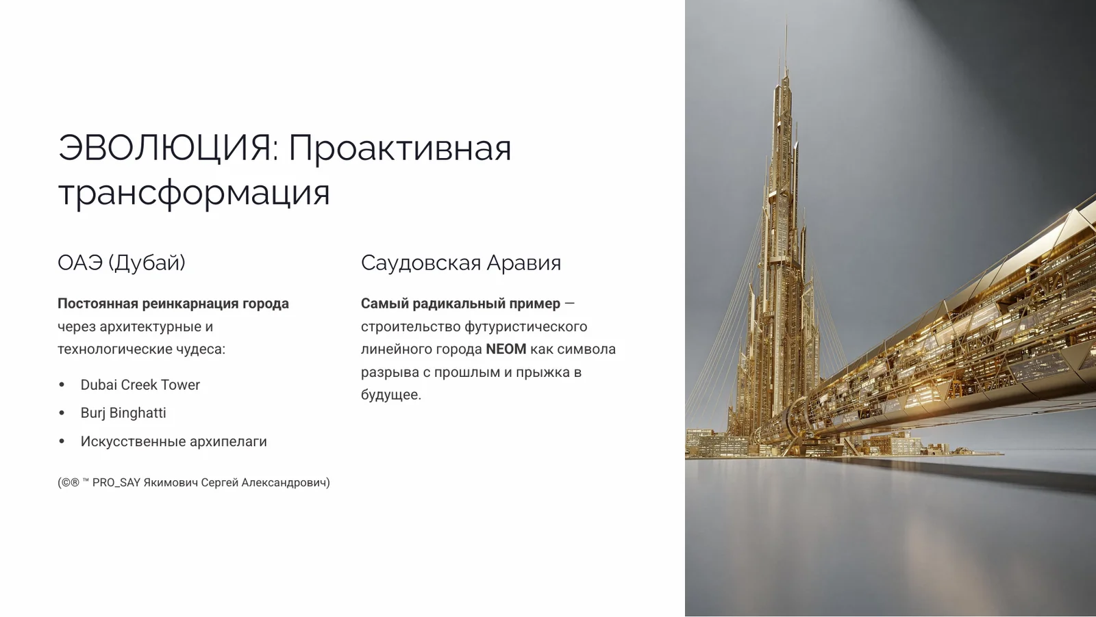 OAE & KSA Стратегическая архитектура развития государств Персидского залива — слайд 14
