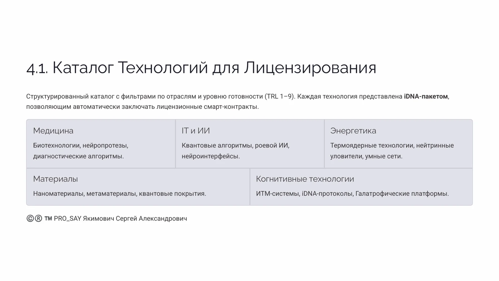 NEXUS - ЭКОСИСТЕМА ЕДИНОГО НАУЧНОГО ИННОВАЦИОННО-ЭКСПЕРЕМЕНТАЛЬНОГО ПРОСТРАНСТВА CRPC INTEGRA — слайд 21