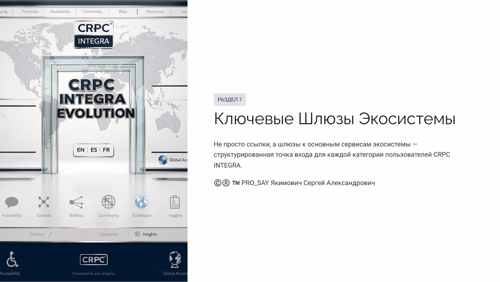 NEXUS - ЭКОСИСТЕМА ЕДИНОГО НАУЧНОГО ИННОВАЦИОННО-ЭКСПЕРЕМЕНТАЛЬНОГО ПРОСТРАНСТВА CRPC INTEGRA — слайд 33
