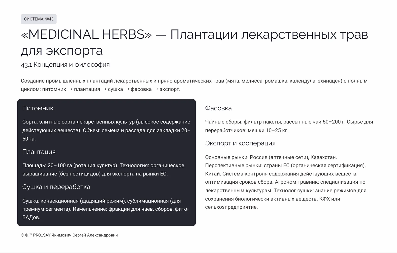 Комплексные Экспортно-ориентированные системы бизнеса полного цикла — слайд 19